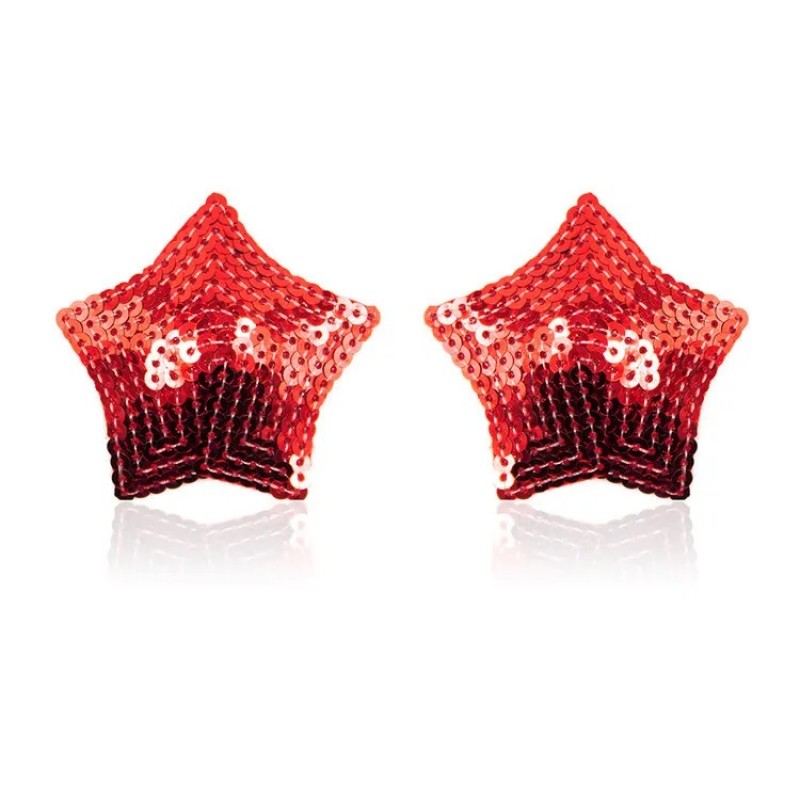 Стикини на соски в форме звезды Nipple Pasties Red. Артикул: IXI62950