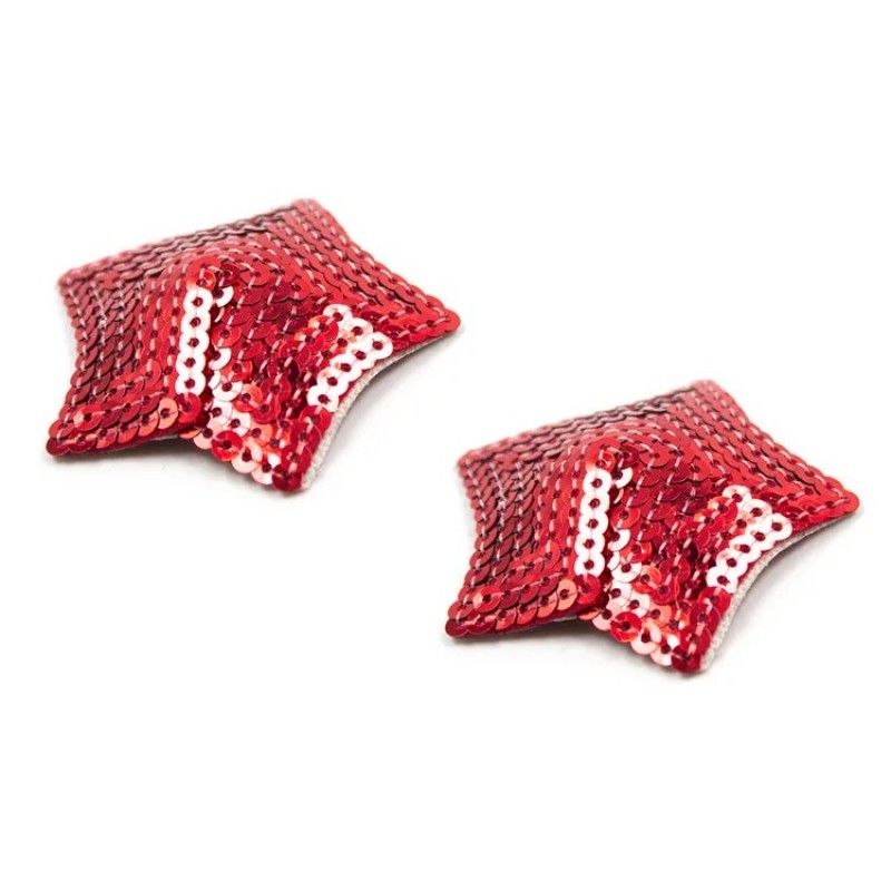 Стикини на соски в форме звезды Nipple Pasties Red. Артикул: IXI62950