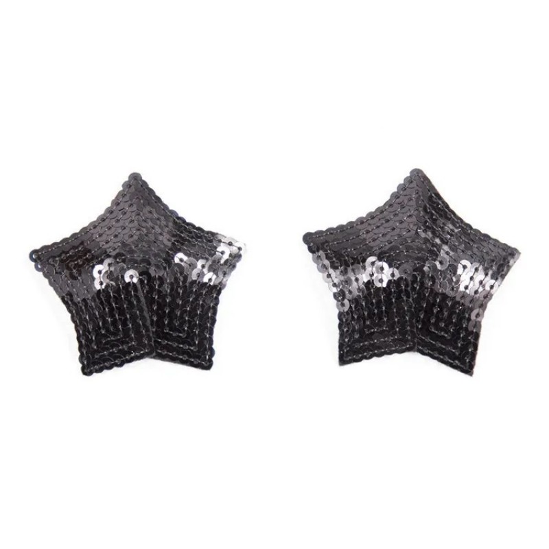 Стикини на соски в форме звезды Nipple Pasties Black. Артикул: IXI62951