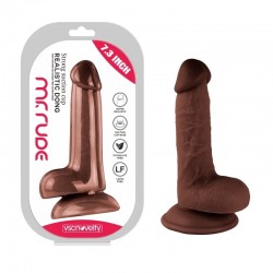 Realistic Dong Brown Mr. Suction Cup Dildo Rude 7.3