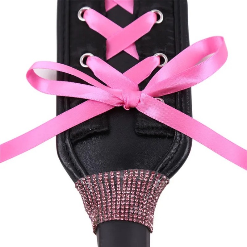 Шлепалка с розовой шнуровкой Slapper Paddle Ribbon. Артикул: IXI62962