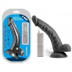 Suction cup vibrator Mr. Rude Buzzer Black 9.0