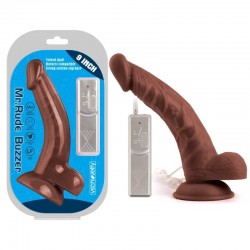 Suction cup vibrator Mr. Rude Buzzer Brown 9.0