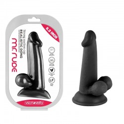 Suction cup dildo Mr. Rude Realistic Dong Black 6.3