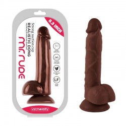 Suction cup dildo Mr. Rude Realistic Dong Brown 8.3