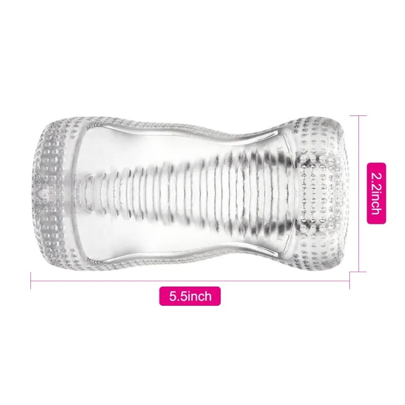 Transparent masturbator for men Ice Girl Textured Sensation Stroker. Артикул: IXI62987