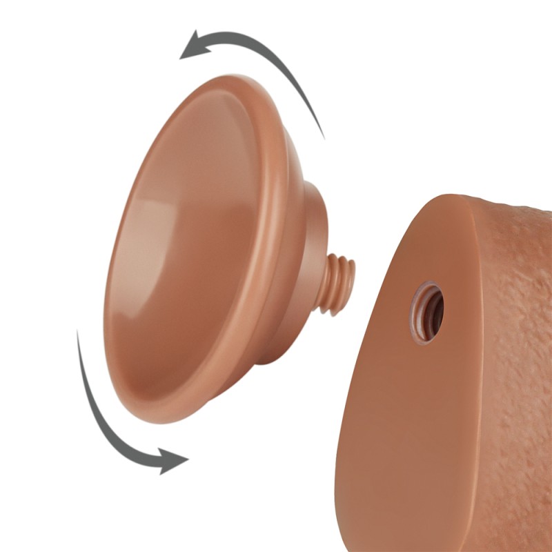 Фаллоимитатор на присоске Sliding Skin Dual Layer Dong Brown 9.5. Артикул: IXI63007