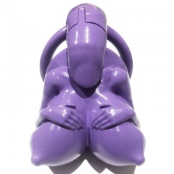 Chastity Belt for Men Big Boobs New Chastity Device Purple