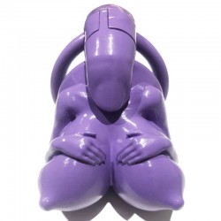     Big Boobs New Chastity Device Purple