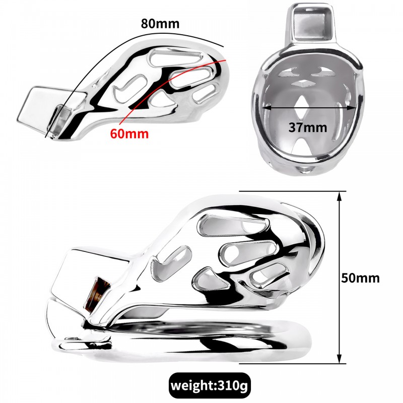 Stainless Steel Cobra Chastity Cage ZC227. Артикул: IXI63032