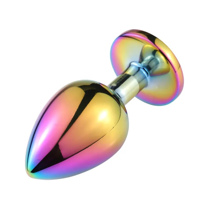 Анальная пробка Jewelled Secret Butt Plug Rainbow Large. Артикул: IXI63041