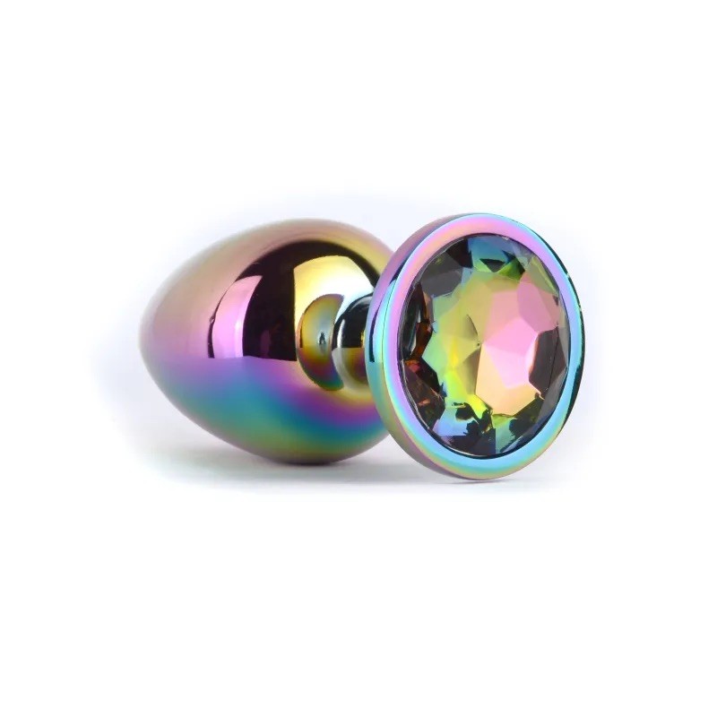 Анальная пробка Jewelled Secret Butt Plug Rainbow Large. Артикул: IXI63041