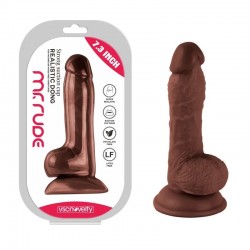Realistic Dong Brown Mr. Suction Cup Dildo Rude 7.3