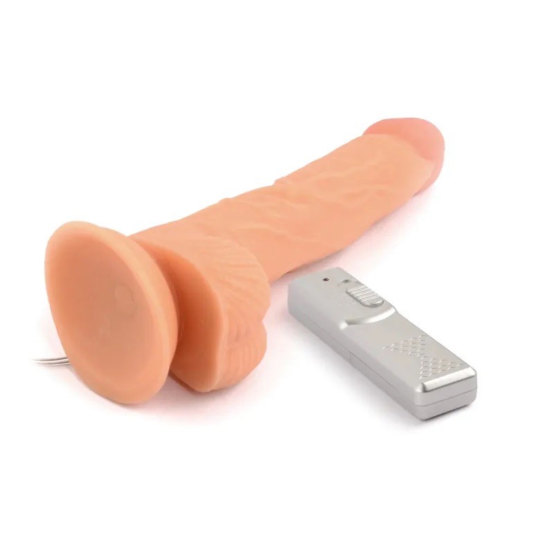Suction cup vibrator Mr. Rude Buzzer Flesh 8.5. Артикул: IXI63050