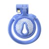    3D Mini Chastity Cage ZX-1Z Flat Ring Arc-shaped ring Blue