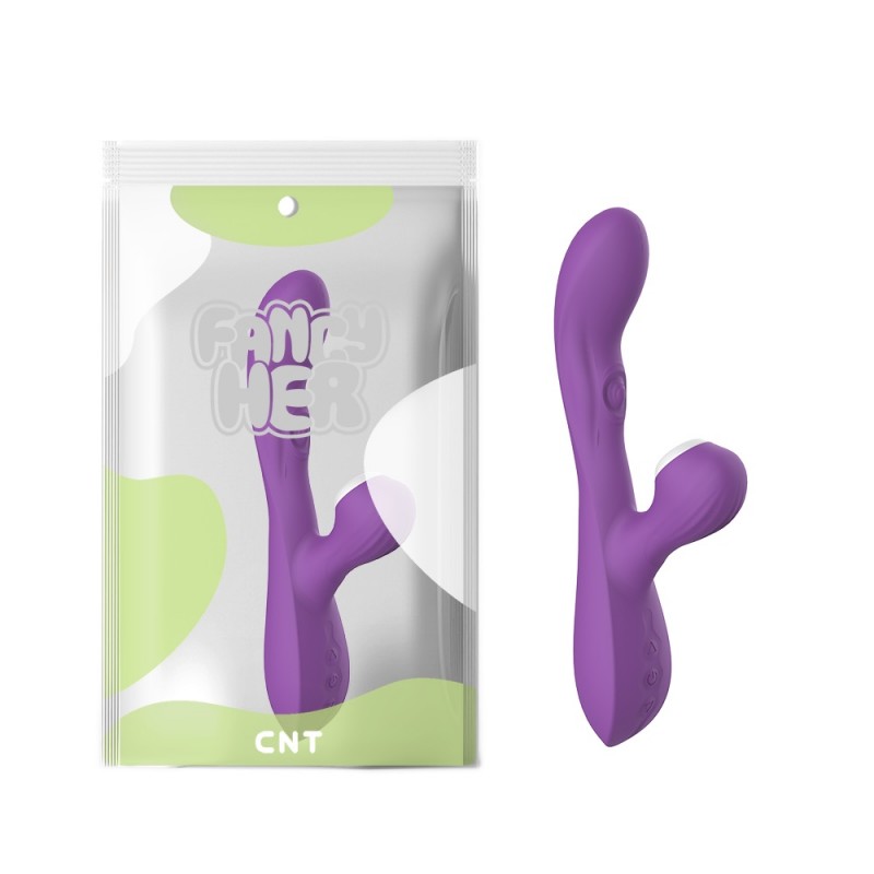 Вибратор с клиторальной стимуляцией Triple Fantasy Vibe Purple. Артикул: IXI63066