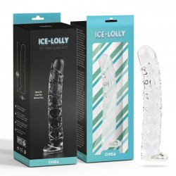   Veined Glass Dildo Ice Lolly 6.5