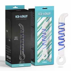 Glass dildo G-spot Glass Prober Ice Lolly 7.3