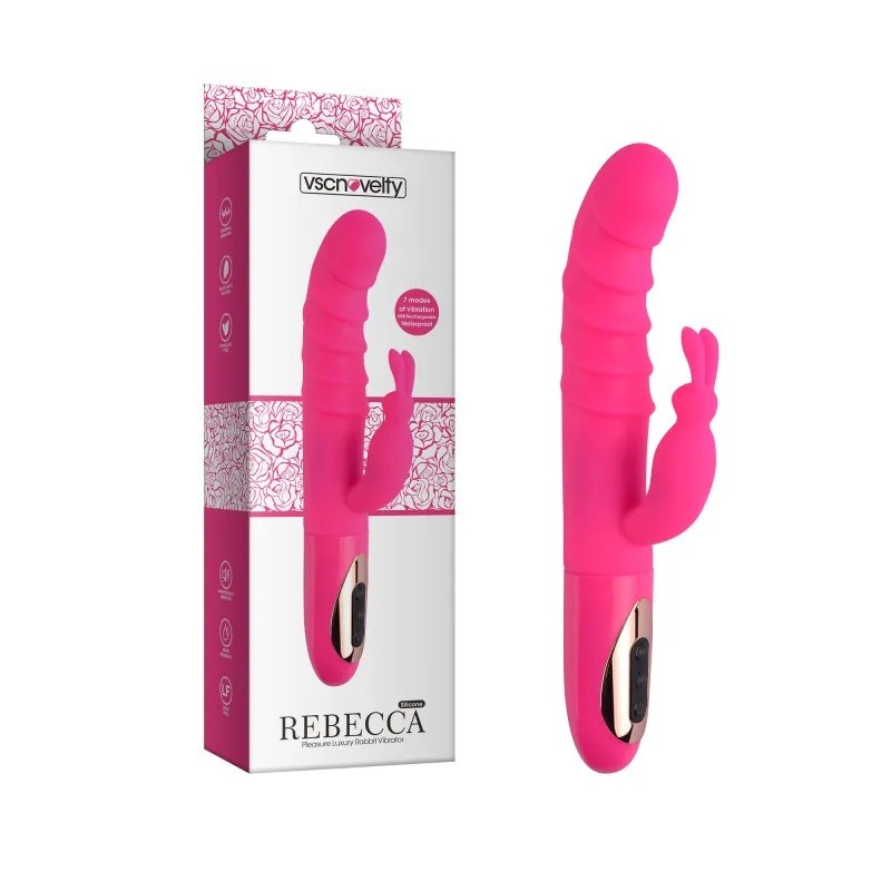 Вибратор розовый Pleasure Luxury Rabbit Vibrator Rebecca. Артикул: IXI63093