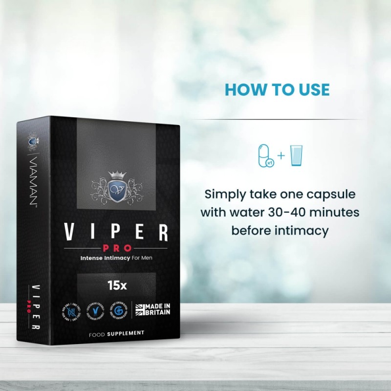 Препарат для мужской силы Viaman Viper Pro, 15шт. Артикул: IXI63106