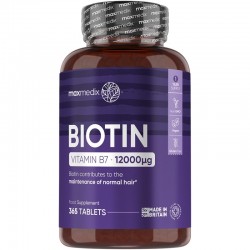 Таблетки для прочности волос Natural Hair Thinning Supplement Maxmedix Biotin