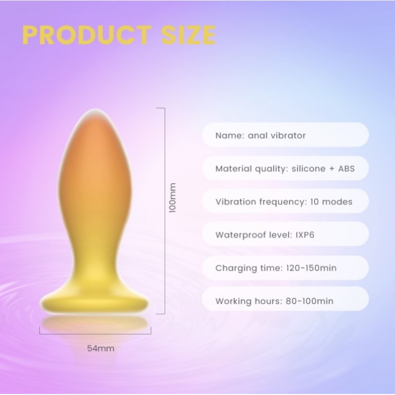 Butt plug Sweet Bomb Lemonade Plug Yellow. Артикул: IXI63123