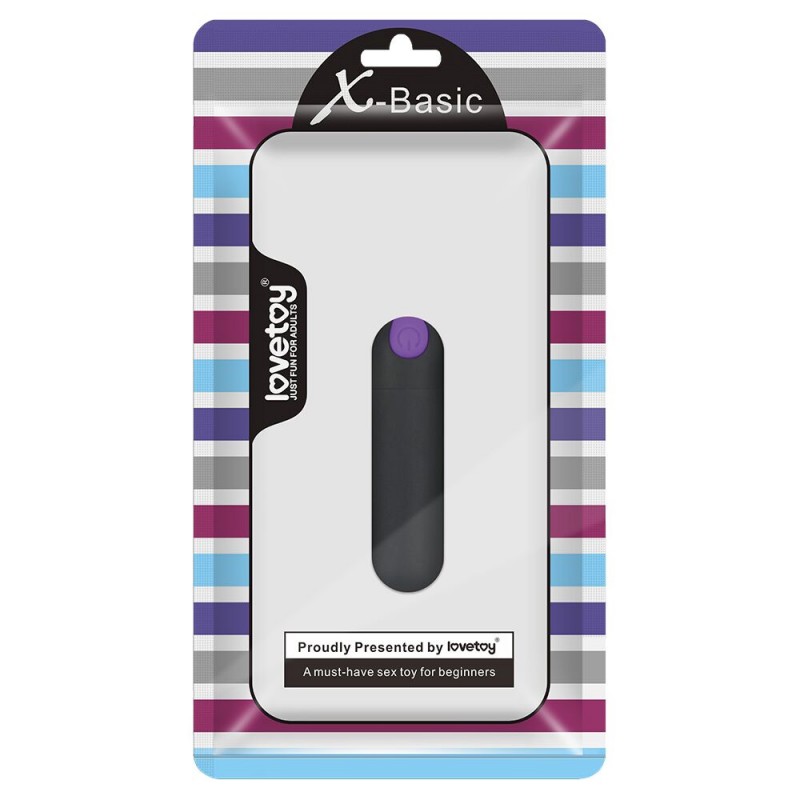 Вибропуля черная X-Basic Rechargeable Bullet 10 Speeds. Артикул: IXI63124