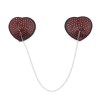 Nipple stickers with sequins on a chain Nipple Pasties Red
