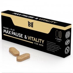 BLACKBULL BY SPARTAN - MAX PAUSE & VITALITY RETARDANT FOR MEN 4 CAPSULES