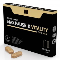 BLACKBULL BY SPARTAN - MAX PAUSE & VITALITY RETARDANT FOR MEN 10 CAPSULES   