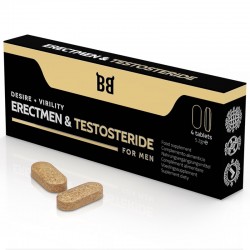 Erection drug Blackbull Erectmen Testosteride Power Testosterone, 4 capsules