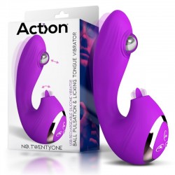    Action No Twentyone Ball Pulsation Licking Tongue Vibtrator