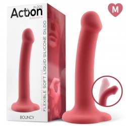 ACTION BOUNCY LIQUID SILICONE DILDO HIPER FLEXIBLE 7.0   