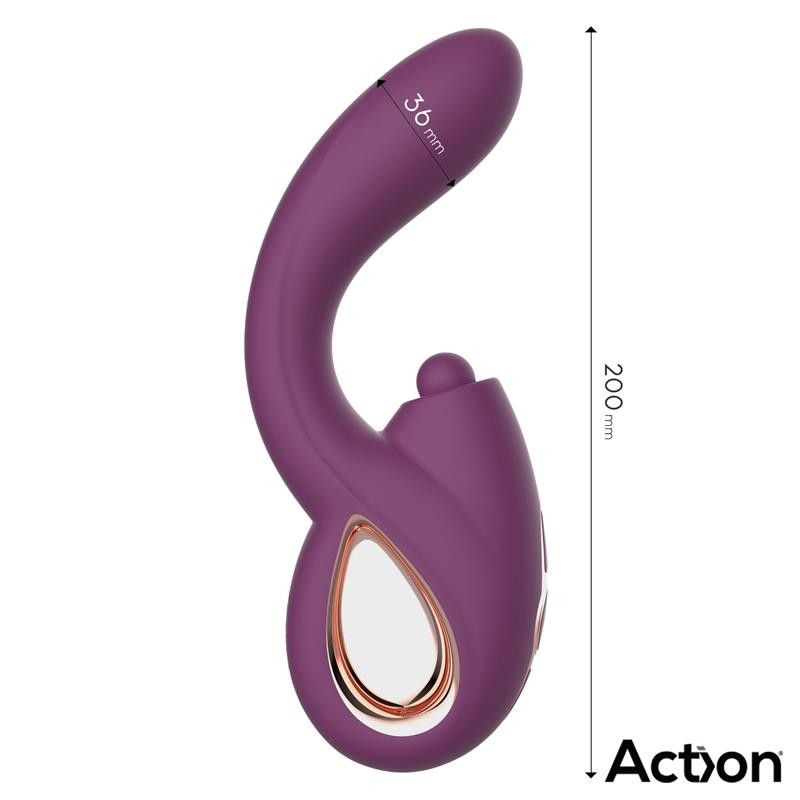 Вибратор с подогревом Action Vinca Triple Function Clit Hitting Ball. Артикул: IXI63204