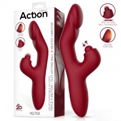 Vibrator for Women Action Velter Triple Function Clit Hitting Ball Heated Vibrator