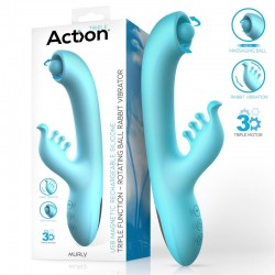     Action Murly Rotating Ball Rabbit Vibrator   