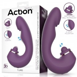 Vibrator with clitoral stimulator Action Turis Soft Clit Hitting Ball