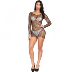    Lust Prison Mesh Lingerie Black