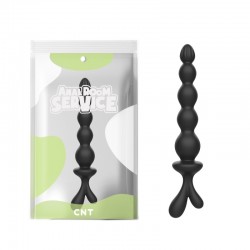   Heart Base Anal Bead Black   
