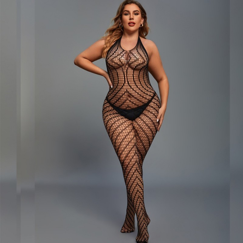 Erotic Mesh Bodysuit and G-string-Black. Артикул: IXI63292