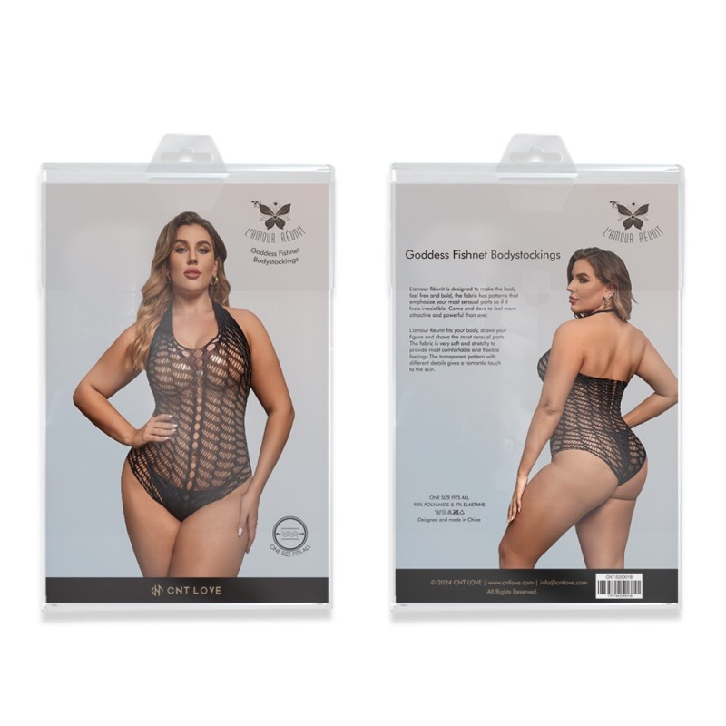 Сексуальное боди Goddess Fishnet Bodystockings Black. Артикул: IXI63301