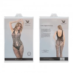 Sexy jumpsuit Erotic Lingerie Stockings Black