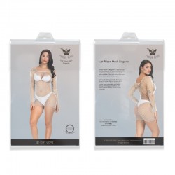     Lust Prison Mesh Lingerie White