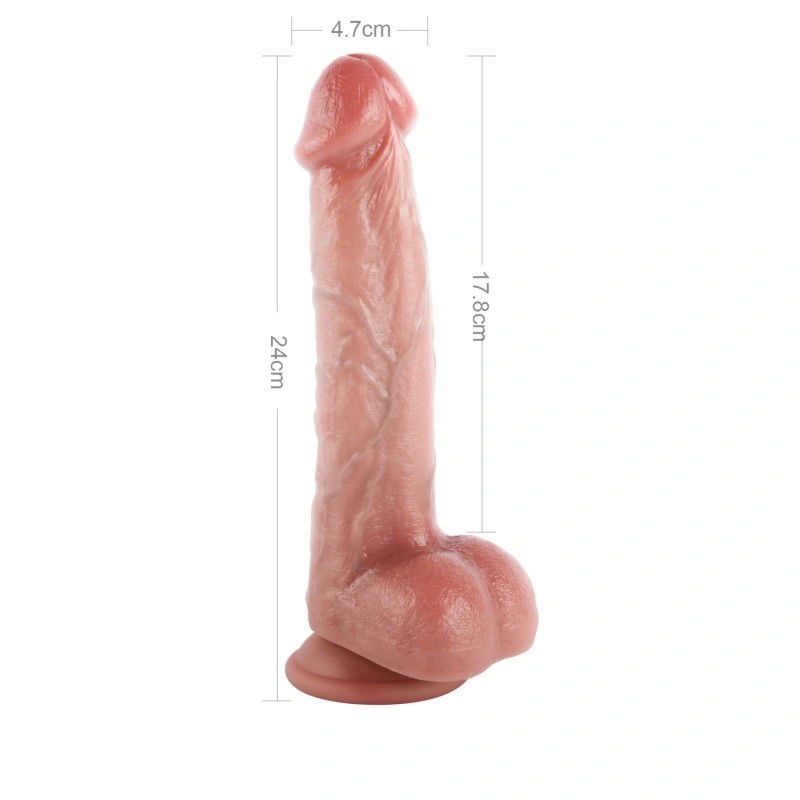 Фаллоимитатор на присоске Dual-Layered Nature-Feel Silicone Dildo 9.5. Артикул: IXI63367