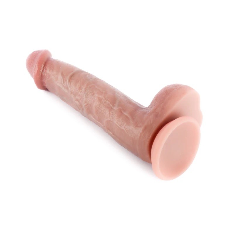 Фаллоимитатор на присоске Dual-Layered Nature-Feel Silicone Dildo 9.5. Артикул: IXI63367