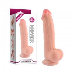 Suction cup dildo Sliding Skin Dual layer Dick 8.7