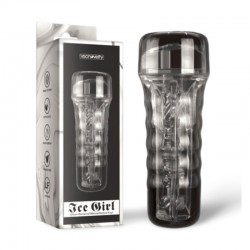    Ice Girl Clear Textured Masturbation Cup   