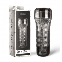 Masturbator for men Ice Girl Clear Textured Masturbation Cup