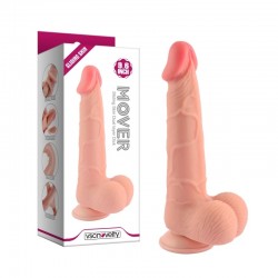 Suction cup dildo Sliding Skin Dual layer Dick 9.6