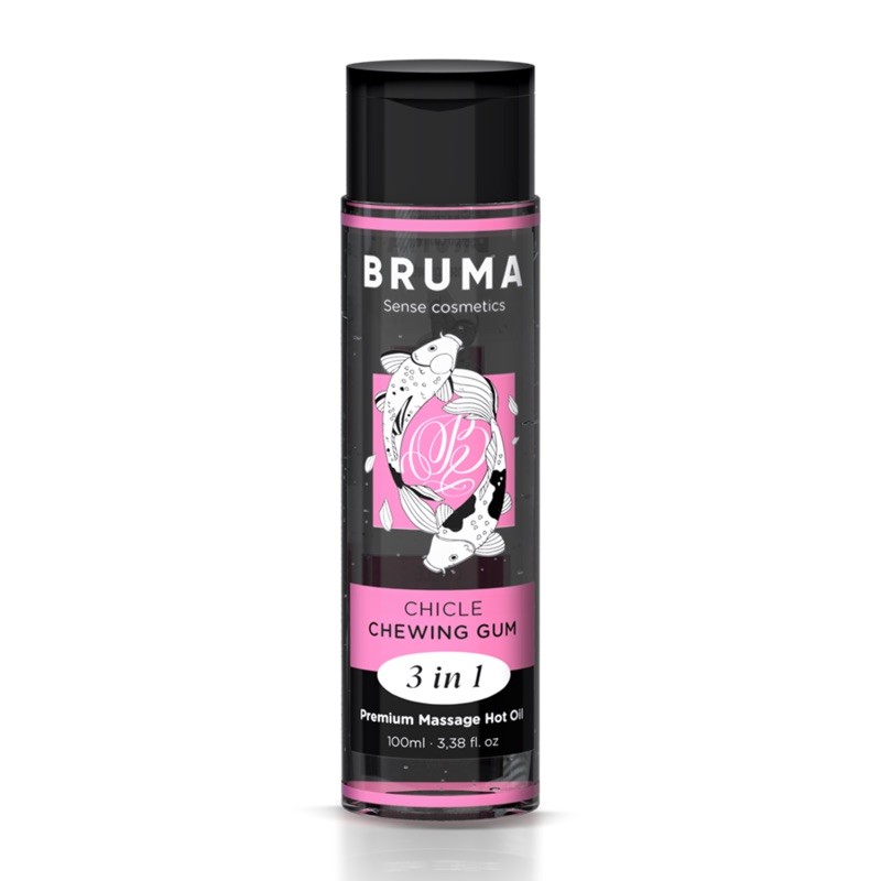 Массажное масло Bruma Premium Massage Hot Oil Chewing Gum 3 In 1, 100мл. Артикул: IXI63430